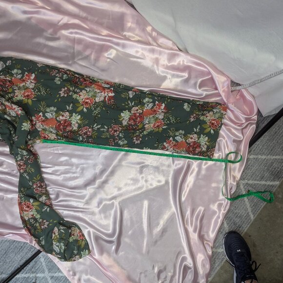 BOG Collective Size Small Green Floral Jumpsuit - Picture 10 of 16